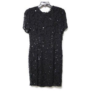 Nite Line beaded fringe silk dress